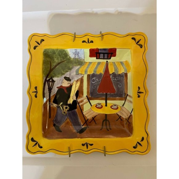 JENNIFER BRINLEY CERTIFIED‎ INTERNATIONAL FRENCH Cafe 11.5" Yellow - Picture 1 of 5